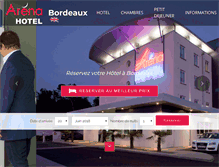 Tablet Screenshot of hotel-arena-bordeaux.com
